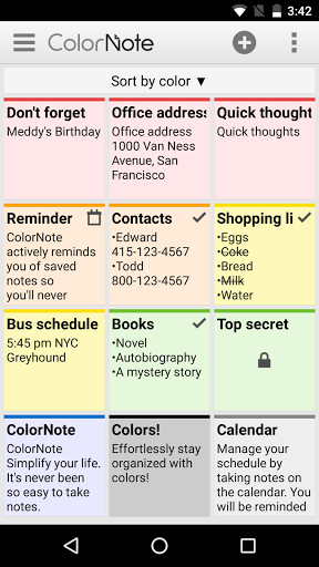 ColorNote Notepad Notes for Android - Free Download