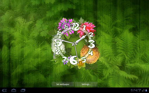 Flower Clock Live Wallpaper for Android - Free Download